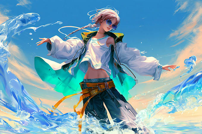 create custom anime avatar and character illustration