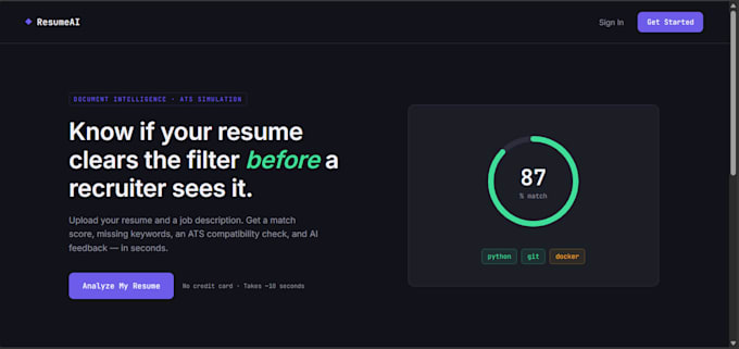 build an ai resume analyzer with ats feedback