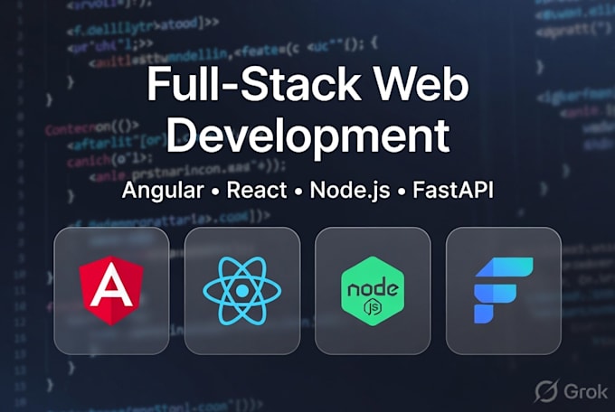 develop apps using angular, reactjs, nodejs, fastapi in 7 days
