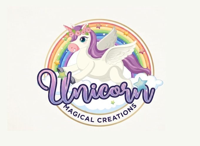 design high quality unicorn logo with free source file
