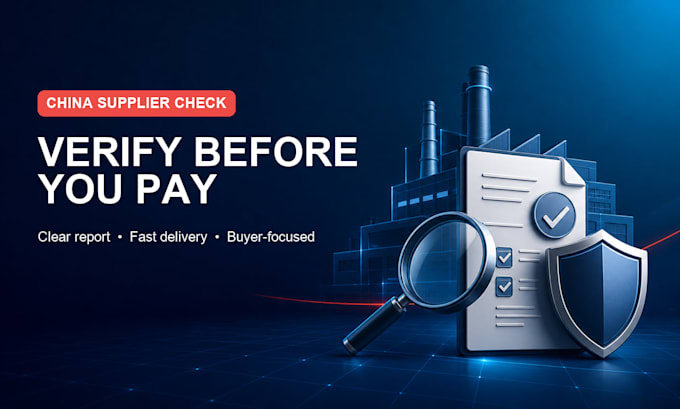 verify your chinese supplier before payment