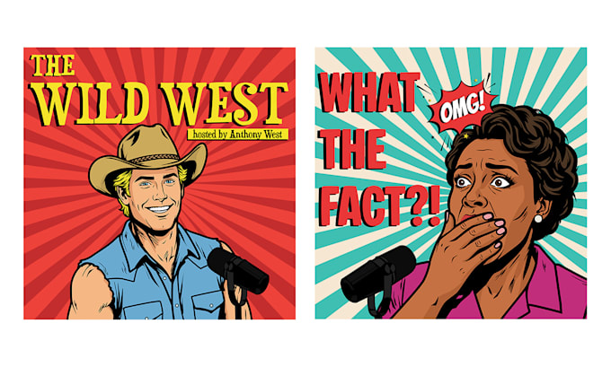 draw fun pop art podcast cover art