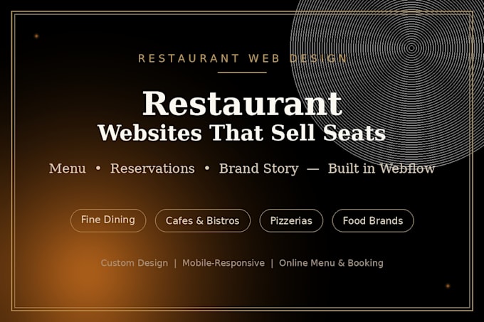 create a restaurant website with online menu and reservation system