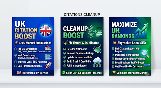 do UK citation cleanup and boost