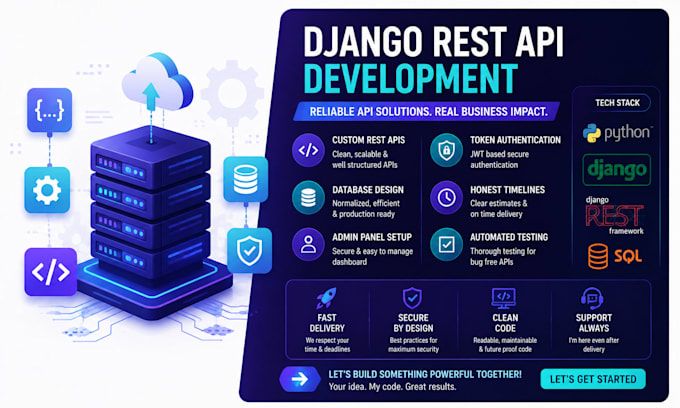 build a python django rest API using django rest framework