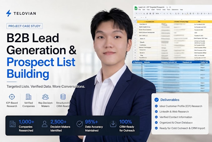 build a targeted b2b prospect list with verified leads