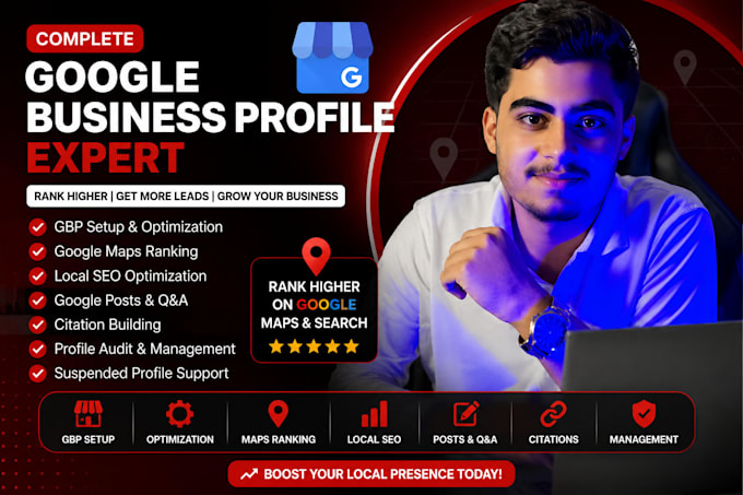 setup, optimize, manage and rank your google business profile gbp gmb