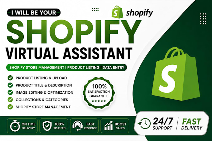 be your shopify virtual assistant