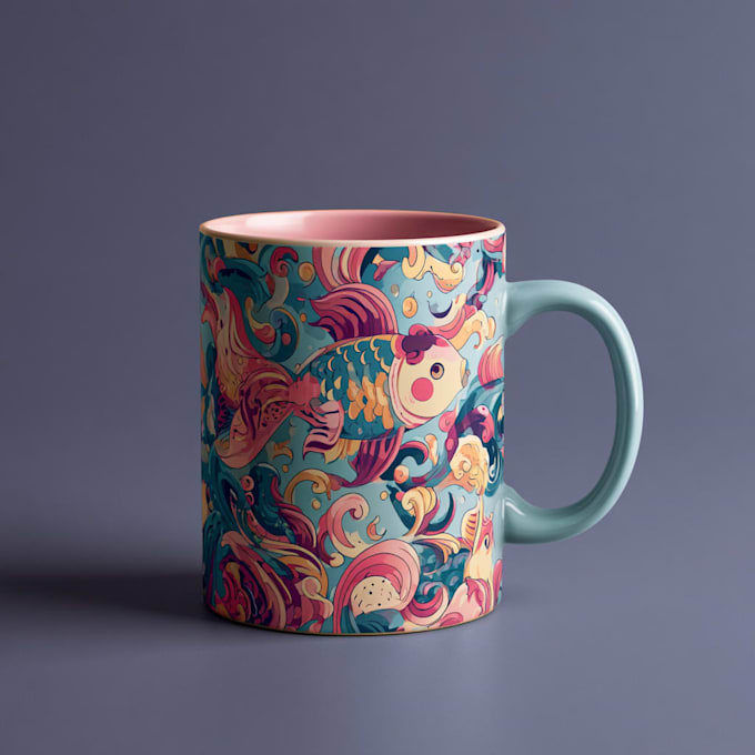 draw coffee mug design