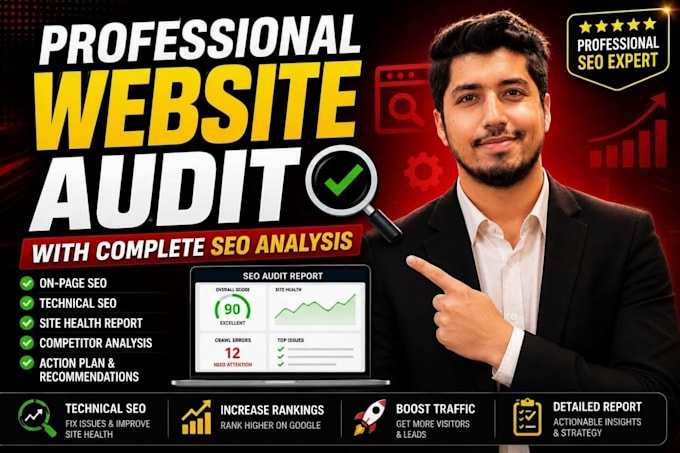 do a professional website audit with complete SEO analysis
