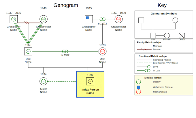 create a genogram in 10 hours