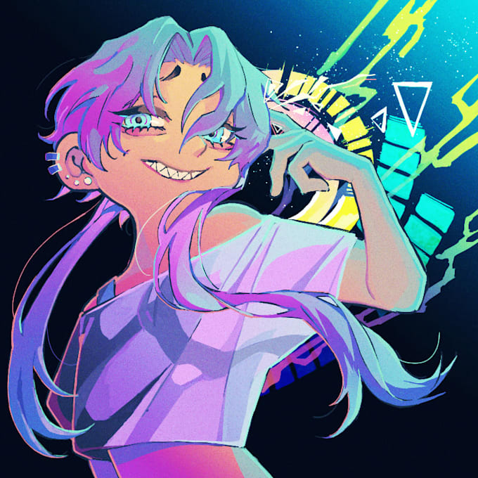 draw an anime style sns icon
