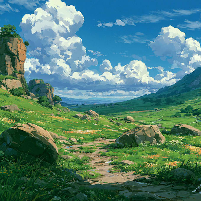 draw anime style backgrounds
