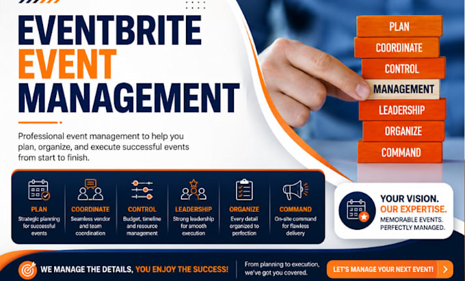 plan and manage your events on eventbrite