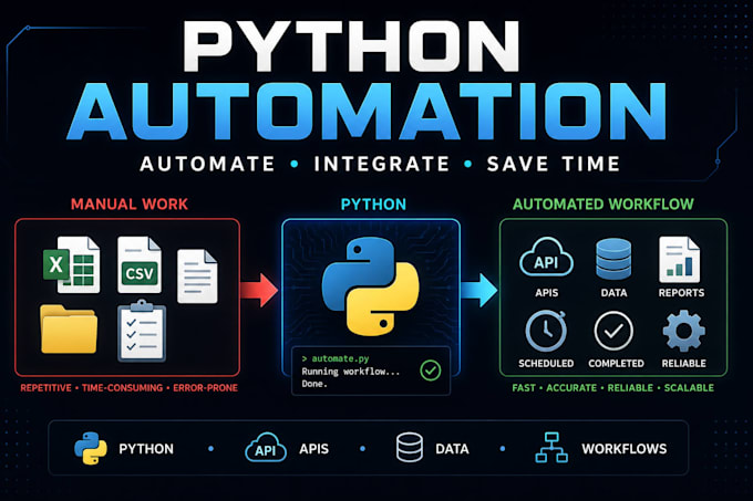 build python automation scripts and API integrations