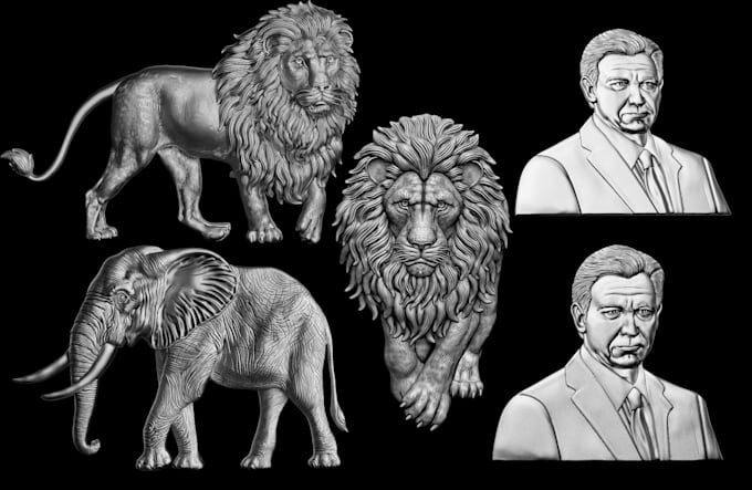 sculpt coin 3d model, bas relief 3d medallion and cnc