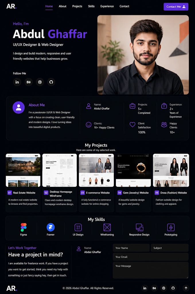 design a modern UI UX in figma
