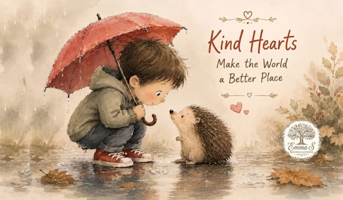 create whimsical illustrations for your children book illustration