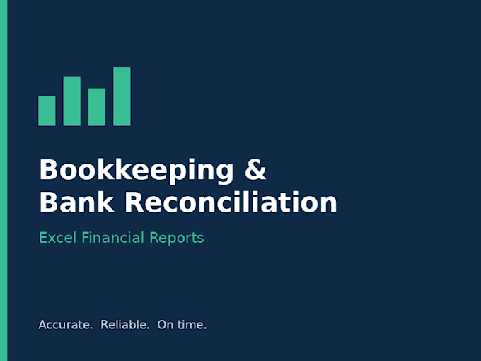 do bank reconciliation, bookkeeping and excel