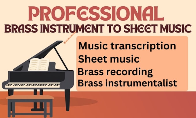 record professional brass instruments and create accurate sheet music