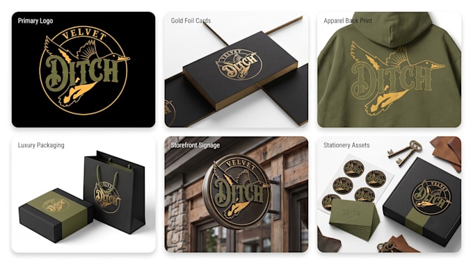 create professional art direction, logo, and brand identity