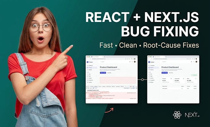 fix react and next js bugs and errors fast