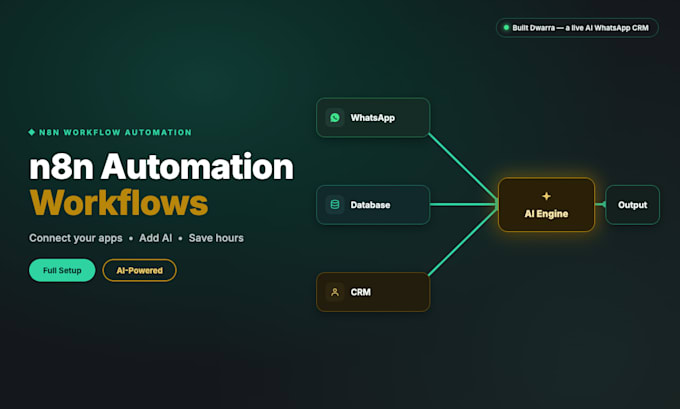build n8n automation workflows to connect your apps