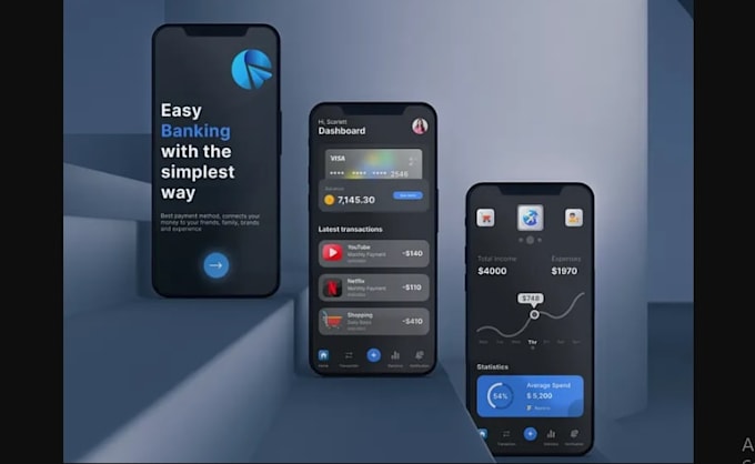 develop an online payment app, p2p money transfer app, fintech app, wallet app