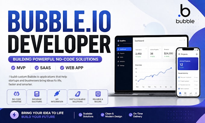 do bubble io website bubble developer bubble mvp build bubble saas app