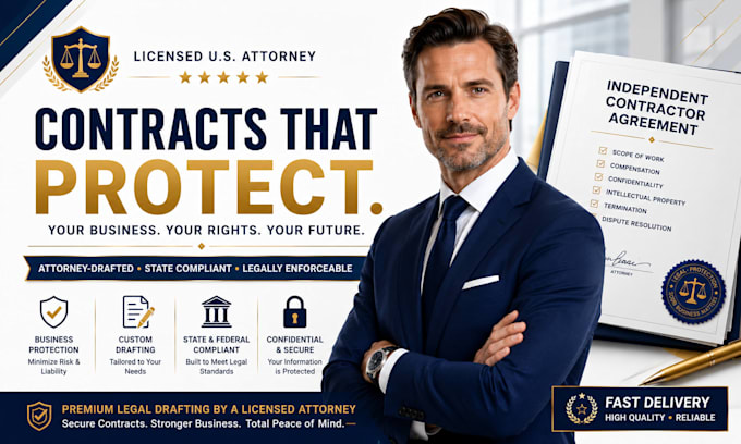 prepare a professional consulting agreement and contractor contract