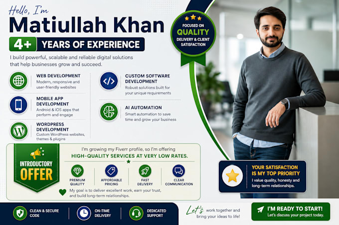 build custom web, mobile apps, ai automation and wordpress