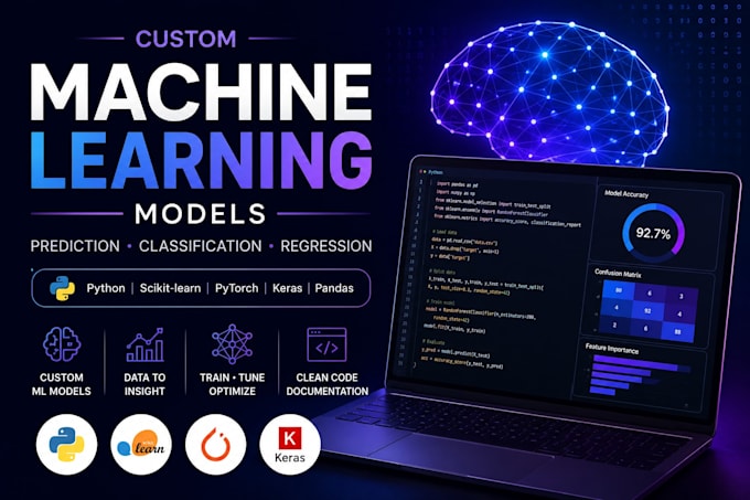 build custom machine learning models using python