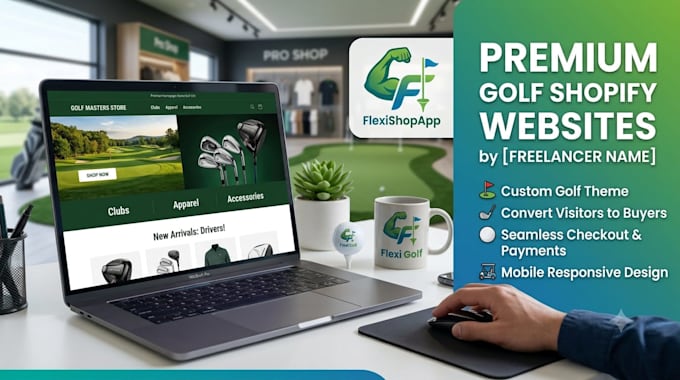design a golf shopify website for you