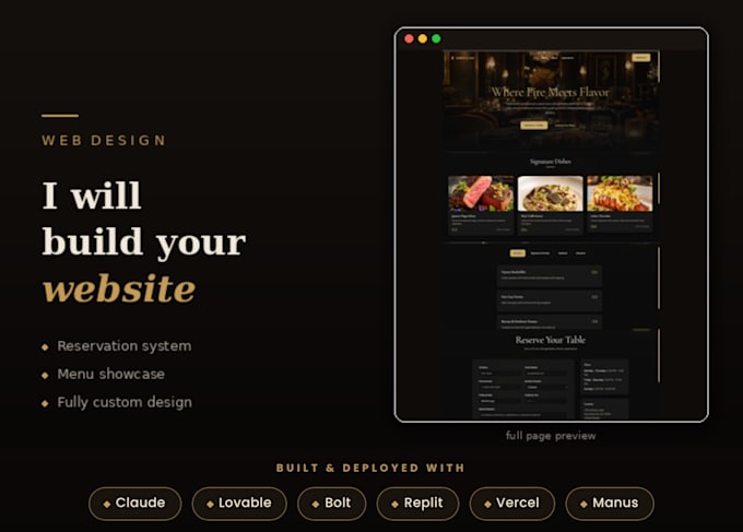 develop a responsive modern website with vibe coding