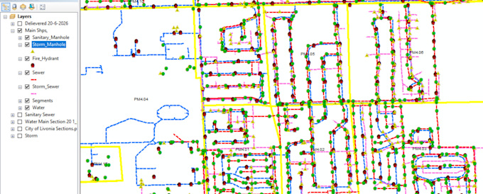 create gis maps, digitize spatial data and analysis