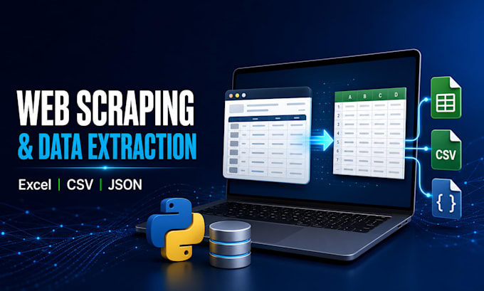 scrape website data and export it to excel or CSV