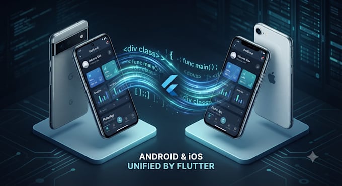 develop flutter apps for android and ios