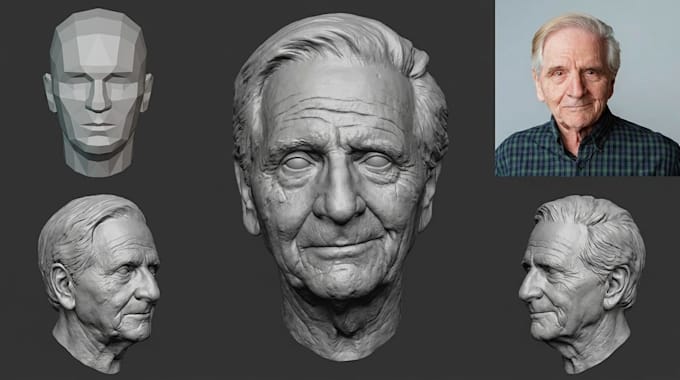 convert 2d to 3d head model 2d to 3d character model picture to 3d model