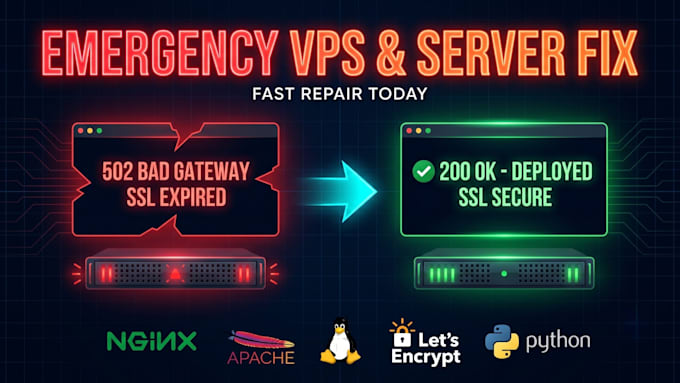 fix nginx apache ssl and vps web app deployment errors today