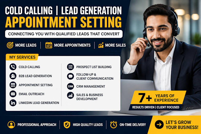 cold calling, appointment setting and lead generation