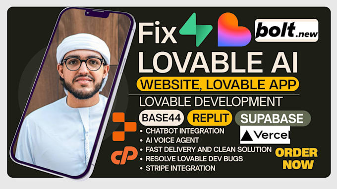 build lovable ai website fix lovable, stripe integration, supabase, vibe coding