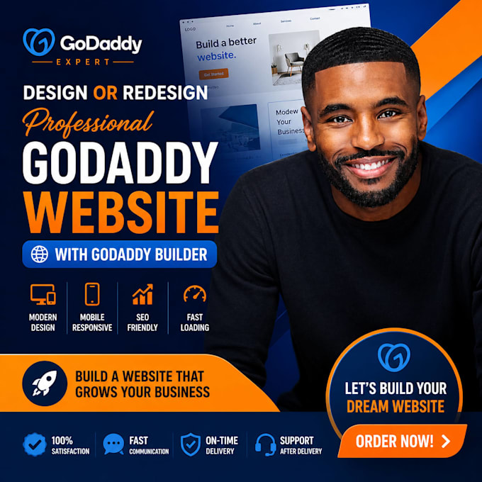 godaddy website design godaddy website redesign develop godaddy website SEO