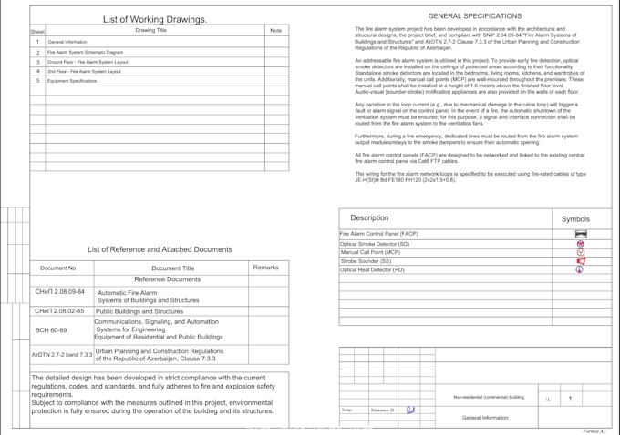 design professional fire alarm and systems in autocad