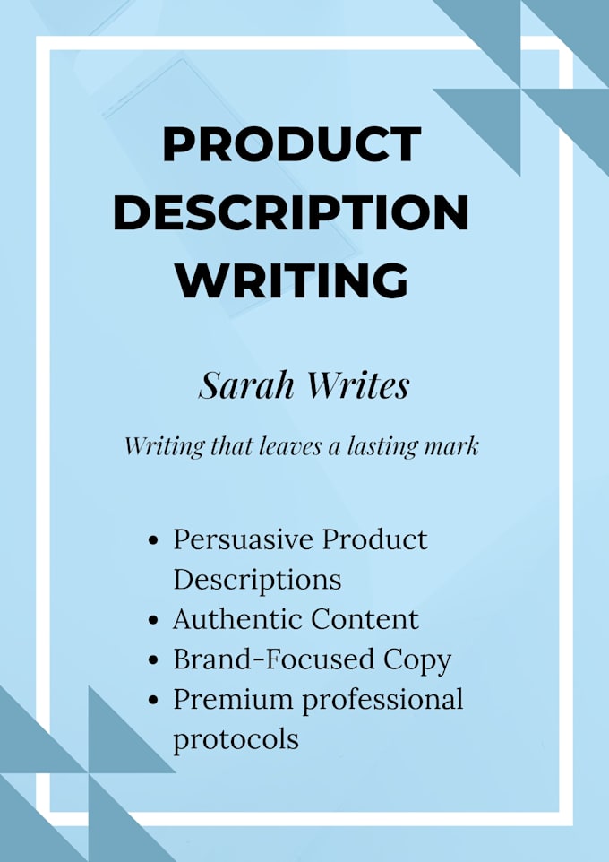 write persuasive product descriptions that drive sales