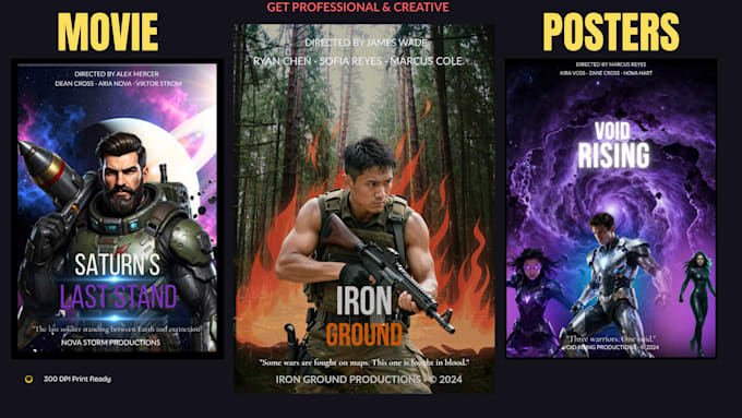 do professional movie posters