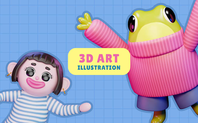 create 3d characters and props