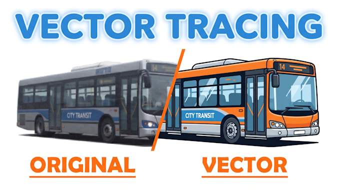 vectorize your image or logo into a clean vector file