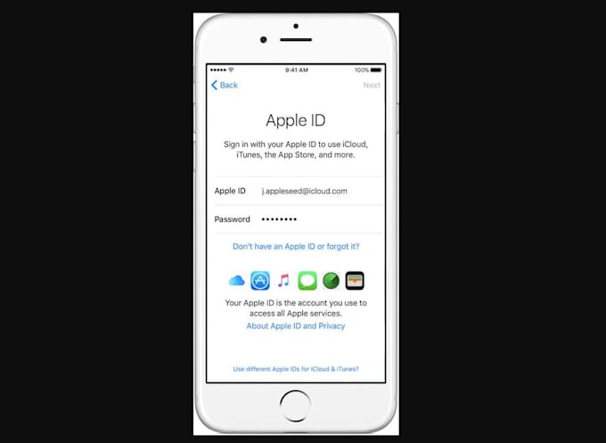 create a standard apple id for you
