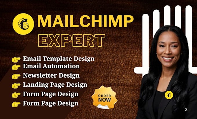 design mailchimp email template and setup automation campaigns