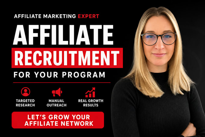 do affiliate recruitment for your affiliate program, manage affiliate program